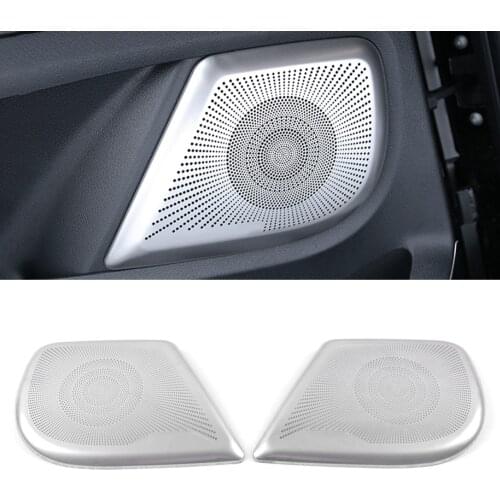 For Mercedes-Benz V-Class W447 2015-2020 Car Speaker Cover Stainless Door Loudspeaker Sound Pad Trim Frame Sticker Accessories