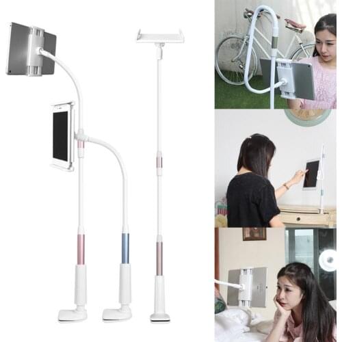 Flexible Neck Adjustable Table Clip Lazy Tablet Stand Mobile Phone Holder Desktop Bedside Bracket For iPhone Samsung Huawei
