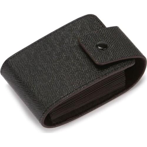 PU Leather Business ID Credit Card Holder Pocket Case Purse Wallet Organizer 63HC