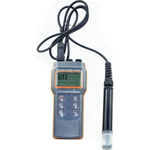 AZ8603 Digital Water Quality Meter Dissolved Oxygen Tester PH Meter PH Conductivit Salinity Temperature Meter with PH Meter