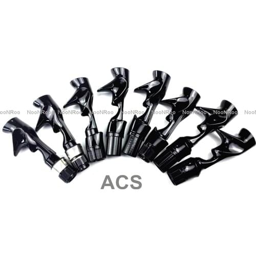 NooNRoo ACS #16 Reel Seat Bright Black Color DIY Reel Seat Repair fishing Rod Components 2PCS