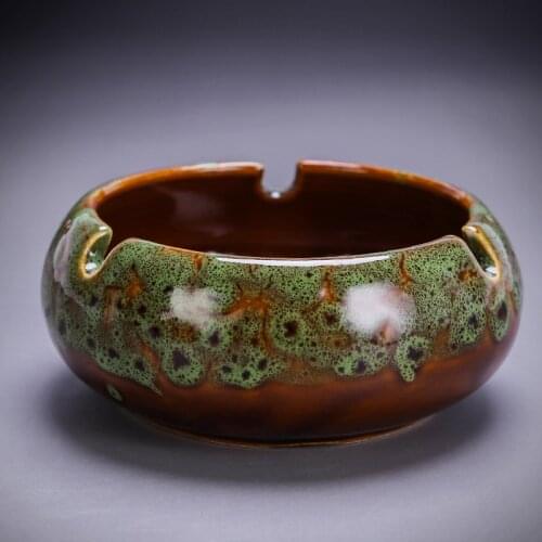 China Ceramic Ashtray Gift for Boyfriend Portable Creative 3 Rest Holder Ash tray Home Fashion Mini Pocket Smoking Accessories