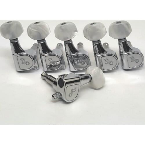Electric Guitar Tuning Pegs Tuners Keys Machine Heads for Acoustic Parts Chrome Made in Korea