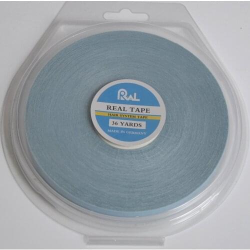0.8cm*36yards Real Hair Extension Tape Hair System Tape Wig Double Adhesive Tape For Toupee/Lace Wig