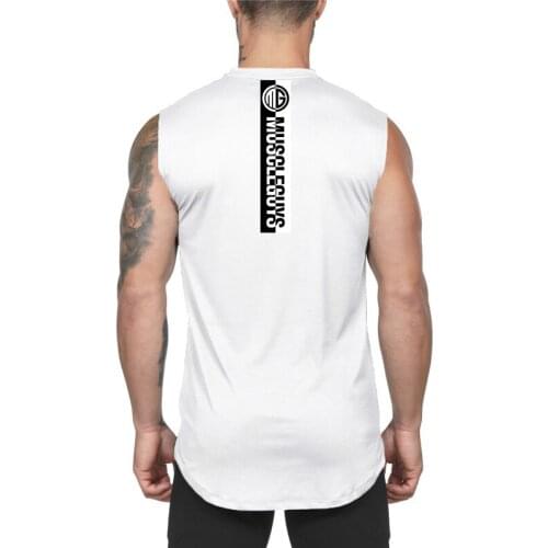 Mens Tank Top Musculation Gym Clothing Brand Fashion Workout Vest Muscle Cotton Bodybuilding Fitness Singlets Sleeveless Shirt