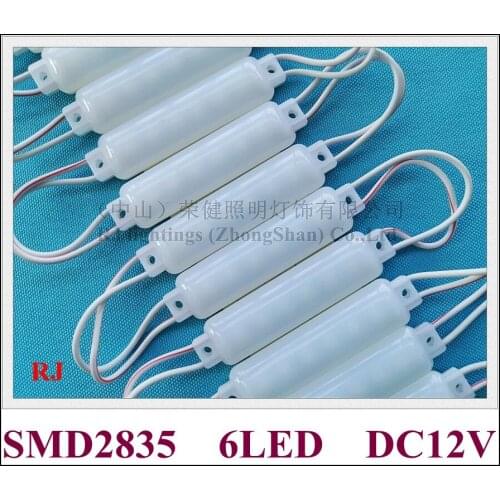 LED light module injection with lens ultrasonic seal SMD 2835 6 LED DC12V 1.8W 65mm*15mm IP67 super quality 3 year warranty