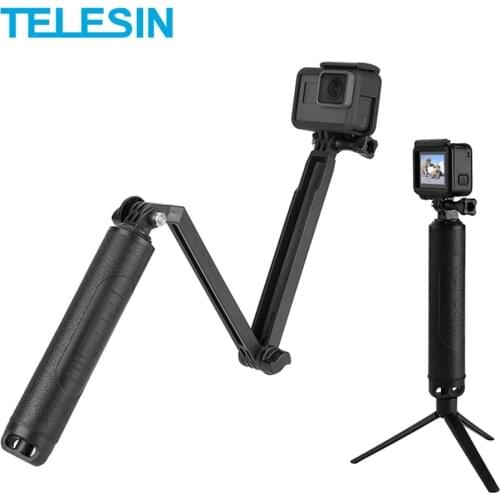 3-Way Hand Grip Selfie Stick 2 in 1 Floating Grip Monopod + Tripod Waterproof for GoPro Xiaomi YI SJCAM DJI Osmo Action Cameras