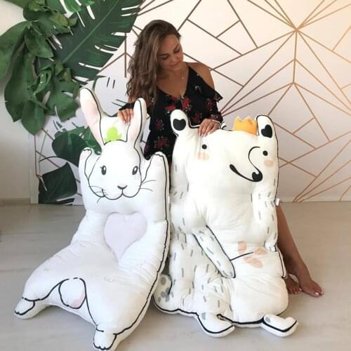 Cartoon Animal Rug Carpets Baby Play Mat Childrens Tent Decor Rugs Kids Room Soft Pillow Childrens Thicken Cushion