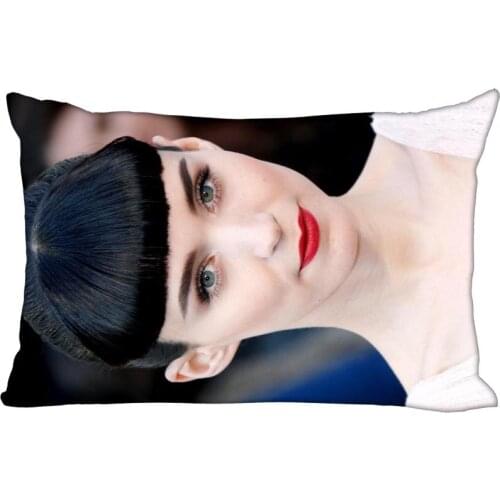 Rooney Mara Pillow Cover Bedroom Home Office Decorative Pillowcase Rectangle Zipper Pillow cases Satin Fabric No Fade