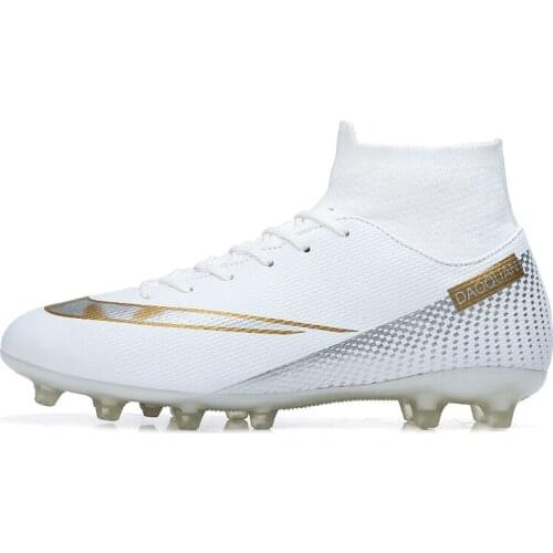 Shoes Soccer Long Men Spike Professional Cleats Outdoor Football Boots Man Kids Sport Training Trainers Male Plus Size 35-46