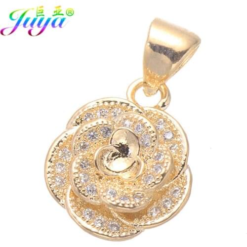 Wholesale Luxury CC Jewelry Charms Gold/Rose Gold Crystals CC Charms Accessories For Women DIY Bracelets Necklaces Making