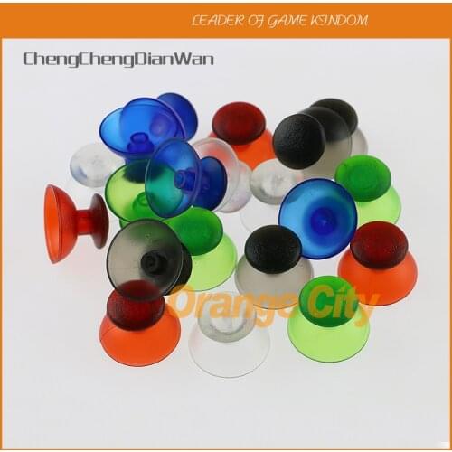ChengChengDianWan 120pcs=60pairs transparent Joysticks 3D Analog ThumbSticks Caps mushroom cap for PS3 game Controller