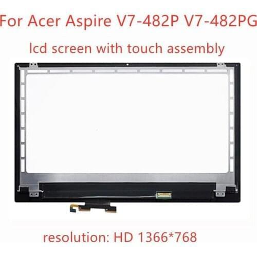 14" 1366*768 HD Touch Screen Digitizer Glass Lens replacement For Acer Aspire V7-482P V7-482PG Laptop LCD Assembly