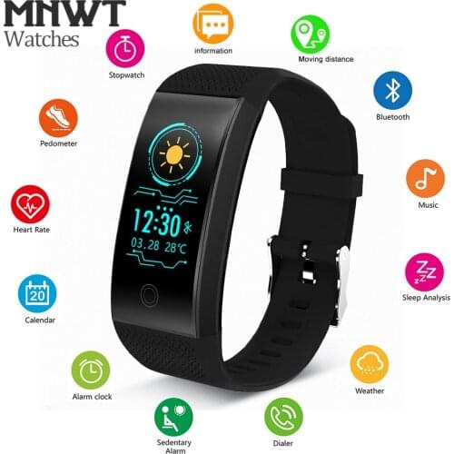 MNWT Smart Watch Fitness Pedometer Heart Rate Monitor IP68 Waterproof Wristwatches Men Women Running Sport Watch For Android IOS