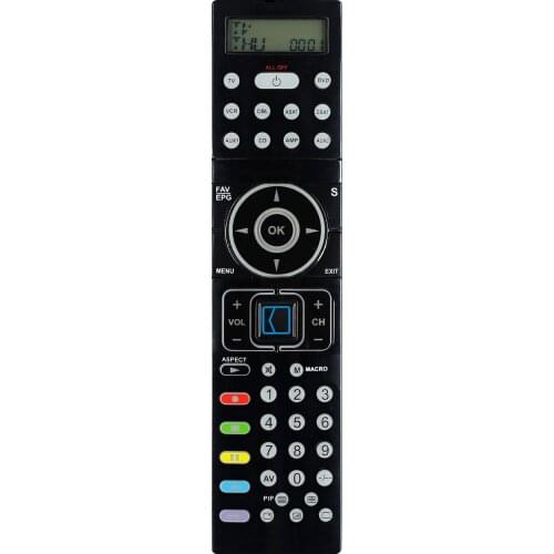 Universal remote control for silvercrest KH2157 With Back Light And LED TV/DVD/VCR/CBL/ASAT/DSAT/AUX1/CD/AMP/AUX2