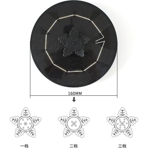 Solar Fountain Upgraded 3-in-1 Nozzle 3W Solar Powered Fountain Pump Solar Bird Bath Fountain for Bird Bath, Pond, Pool,Garden