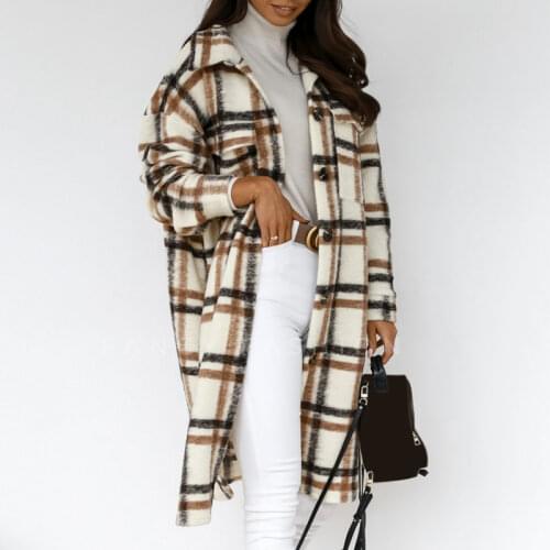 VJSN Women's Plaid Shirts