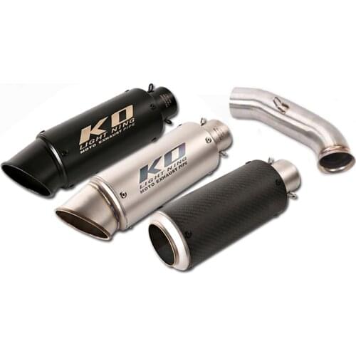 Motorcycle Exhaust Pipe Middle Link Pipe Slip On 51 mm Muffler Removable DB Killer Modified for Duke 125 250 390 RC390 2017-2021