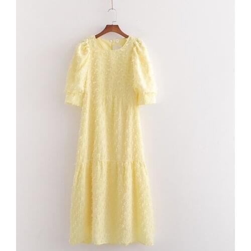 2021 Hot Women Fringe Dress Solid Color Summer Midi Dresses Boho Tassel Vestidos Short Sleeve