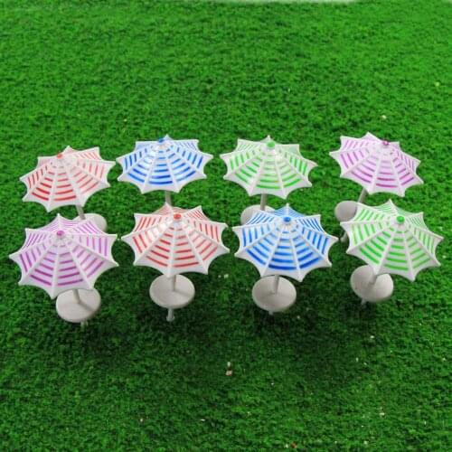 16pcs Model Train Railway Sun Umbrella Parasol 1:50-1:200 O OO TT N Z Scale Garden Sea Beach TYS13 Plastic Model Umbrella