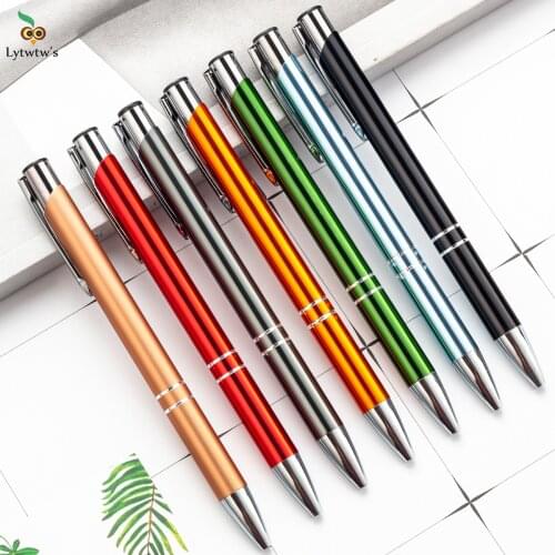 1 Piece Lytwtws Ballpoint Pen Candy Color Striped Office School Supply Stationery Cute Chancery Cute Colorful Press Nurse Pens