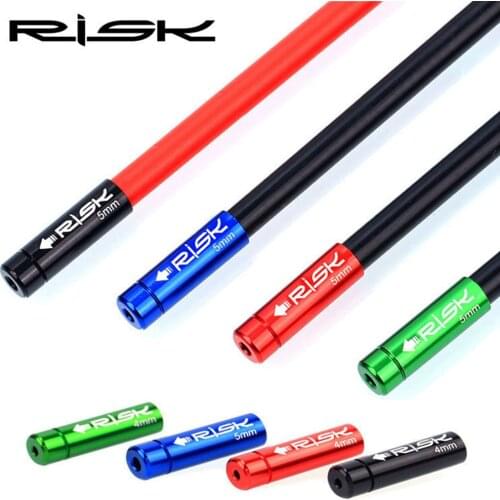 10 Pcs 4mm 5mm Aluminum Alloy MTB Bike Bicycle Brake Shift Cable End Cap Derailleur Housing Ferrules Crimps Dust Cover Wire Tip