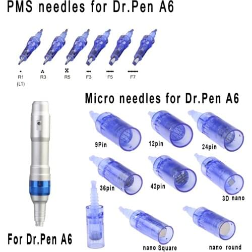 10pcs Bayonet Cartridge Needles 1/3/5/7/9/12/24/36/42/nano For Electric Dr.Pen A6 Derma Pen Microblading Needles Micro Stamp