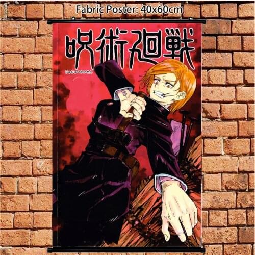 Anime Poster Jujutsu Kaisen Sorcery Fight Kugisaki Nobara Wall Scroll 60x40cm Art Prints Room Home Decoration