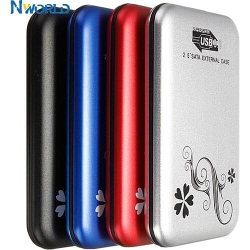 Hot Sell 1Price 5 Color USB 3.0 High Speed External 2.5" Inch SATA Hard Disk Drive HDD SSD Enclosure Case Free Shipping