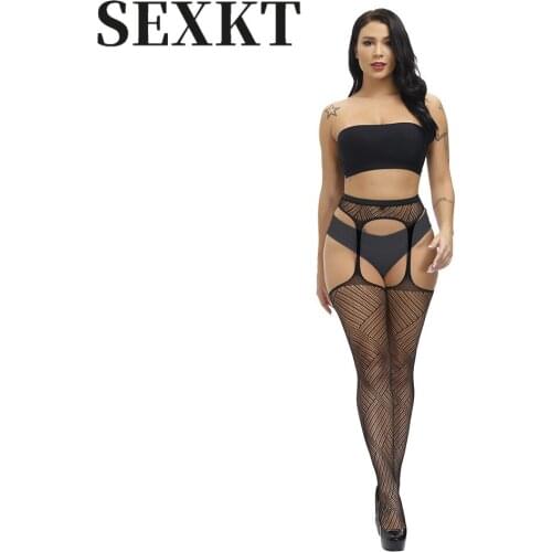 Long Sling Open One-Piece Stockings Jacquard Base Non-Slip Transparent Lace Sexy Black Mesh Stockings Mens PantyhoseSissyClothes