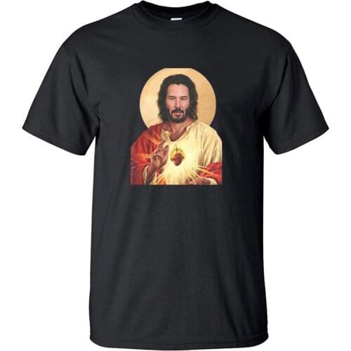 Keanu Jesus Norman Kreeves Performer Cotton T Shirt Vintage Cool Fun T Shirts Retro Funny Short Sleeve Top Men Rock Tshirt