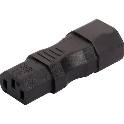 IEC320 C14 TO C13 Golbalma PDU UPS Plug/Socket 3 Pin Power Extension Adapter Receptacle for Wall Mount LCD LED TV