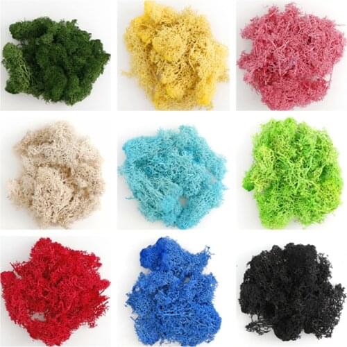 20g Artificial plant eternal life moss / Garden home decoration wall DIY Flower material Mini Garden Micro Landscape Accessories