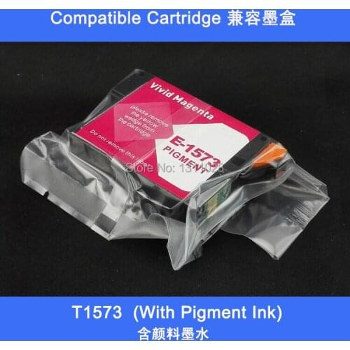 INK WAY T1573 Vivid Magenta Compatible Ink Cartridge for Epson R3000, 2 PACK one lot