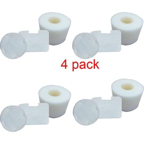 4pack Foam & Felt Filter Kit for Shark NV36 NV42 Compatible for Shark Navigator Vacuum Cleaner Filter Replaces Part #XFF36
