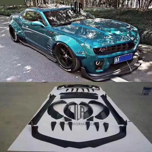 FRP Upainted Car body kit Front bumper lip rear diffuser lip side skirts for Chevrolet Camaro MB style 10-14