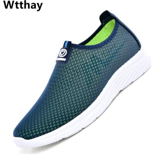 Summer Men Shoes Casual Outdoor Mesh Sneakers Mens Lightweight Walking Shoes Non-slip Mens Loafers Trainers Zapatillas Hombre