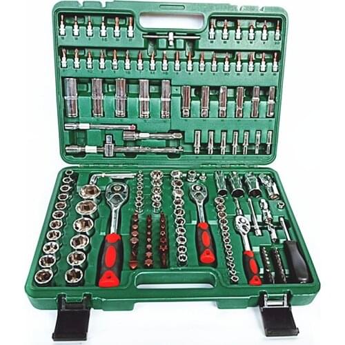 Factory Direct Machine Repair Auto Repair Socket Wrench Set 172 Sets of Combination Toolbox Manual Hardware Tools