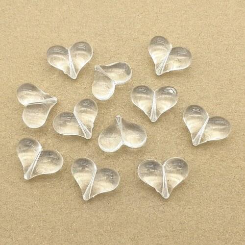 New Arrival! 17x22mm 250pcs Clear Heart Beads For Bracelet Necklace Earring Hairpin DIY Parts Jewelry Findings & Components