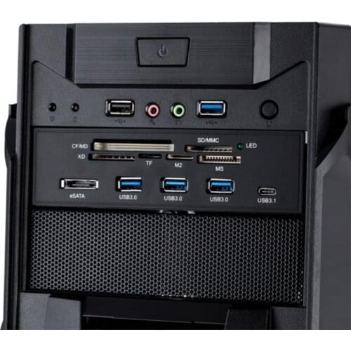 PC Dashboard Media Front Panel Universal 5.25 Inches Internal Card Reader Type-C USB 3.0 Support CF