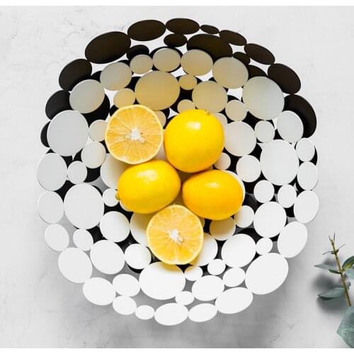 Candy Snacks Plate Fruit tray Desktop ornaments Home Decoration Wrought iron tray Modern simplicity Special disk Light luxury