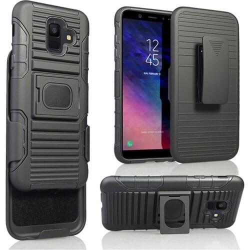 Magnetic Ring Stand Heavy Duty Rugged Case Anti Shock Protective Belt Clip Swivel Holster Cover For Samsung Galaxy A6 2018 A600
