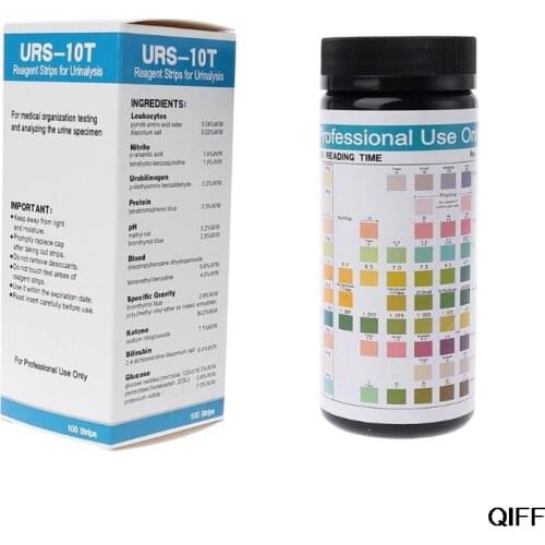 Urinalysis Reagent Strips 10 Parameters Urine Test Strip Leukocytes, Nitrite, Urobilinogen, Protein, pH, Blood, etc July 3