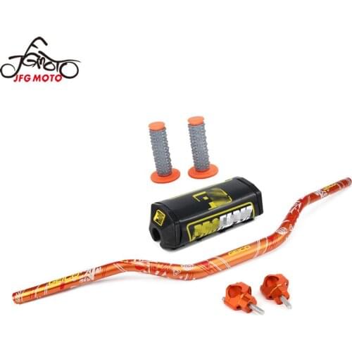 Motorcycle Steering Wheel 28mm 1-1/8" Handlebar Grips Pads Taper Pack Fat Bar For KTM SX SXF XC XCF XCW EXC 125 150 200 250-530