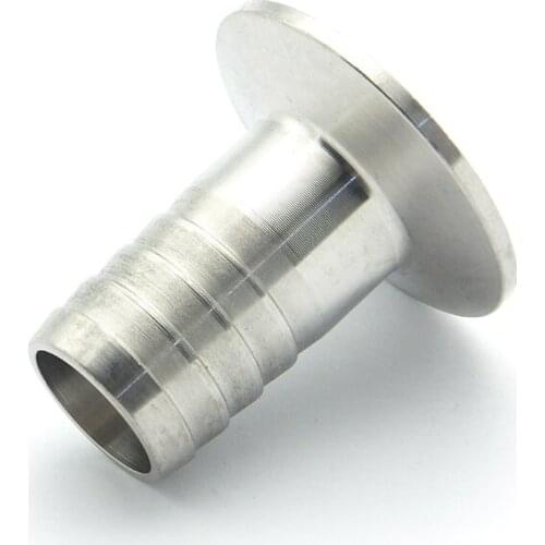 51mm Hose Barb x 64mm Ferrule OD 304 Stainless Steel Hex Sanitary Connector Pipe Fitting For Homebrew Fit 2" Tri Clamp