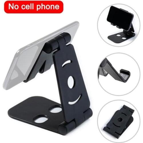 Foldable Mobile Phone Holder Stand Universal Adjustable Desk Stand For IPhone Andorid Phone ABS Table Cellphone Bracket Mount