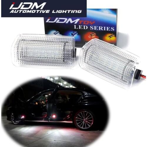 IJDM Flash LED Welcome Courtesy Door Dual Color RED Whote Light For Lexus IS ES GS LS RX GX LX Toyota Avalon Sienna Venza Camry