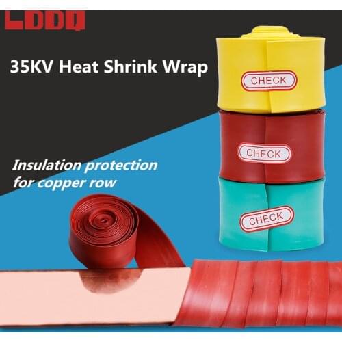 LDDQ 5m Heat shrinkable wrap with hot melt adhesive Width 50mm Waterpoof Excellent insulation Heat shrink wrapping Polyolefin PE