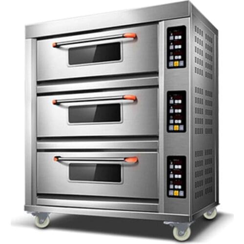 56L*3 Three-layer electric oven Pizza oven Bake electric bakery oven Commercial large oven Multi-function oven 220v/380v