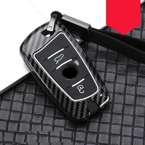 Carbon fiber Alloy+Silicone Key Case Cover For BMW 520 525 f30 f10 F18 118i 320i 1 3 5 7Series X3 X4 M3 M4 M5 E34 E36